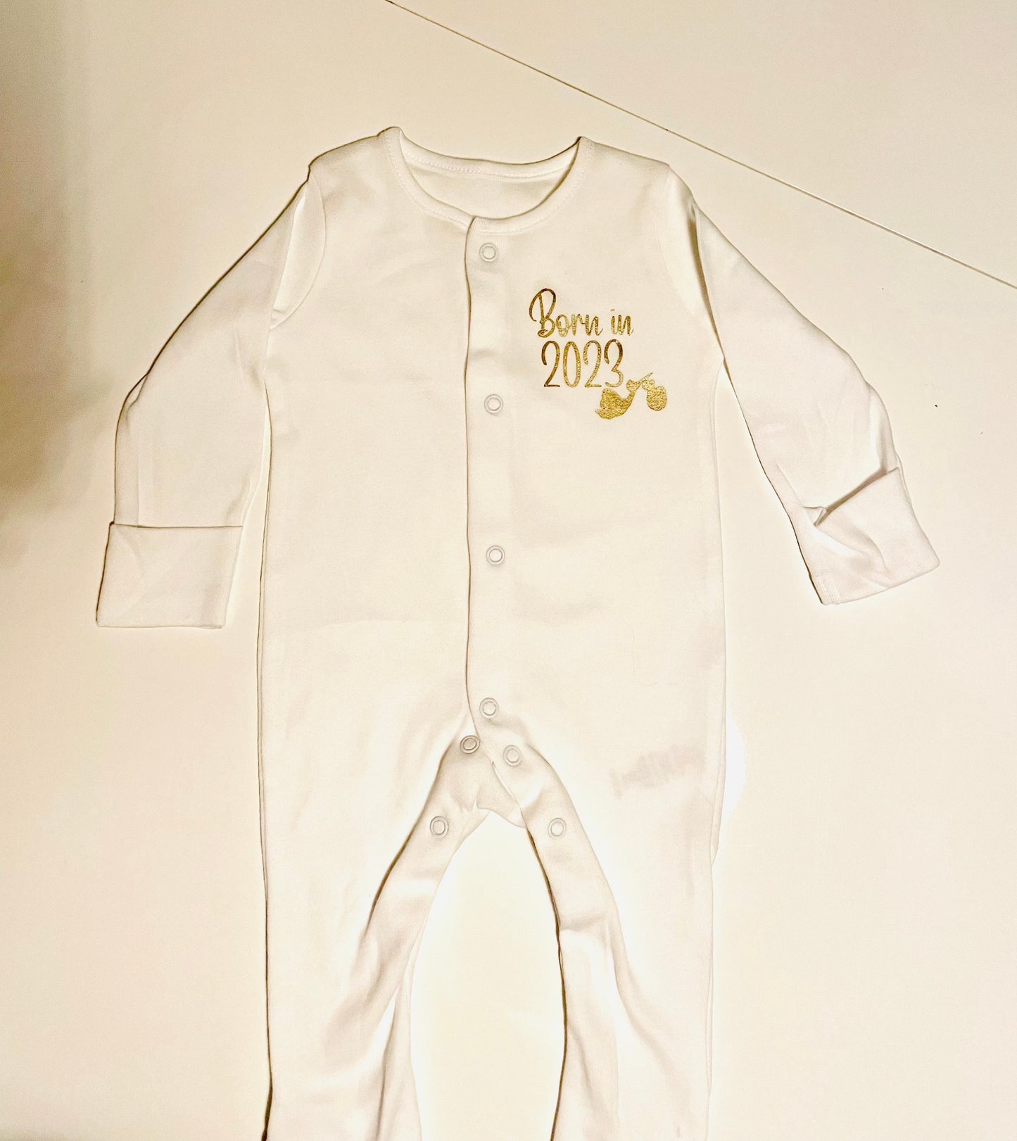 Born in 2024 Baby Grow - Firtina Creations