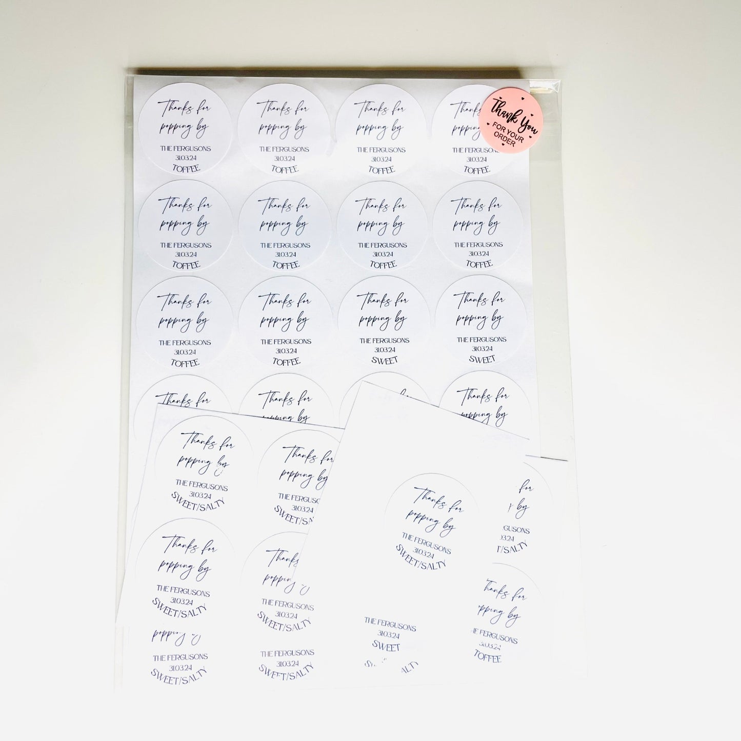 Personalised Candy Cart Stickers