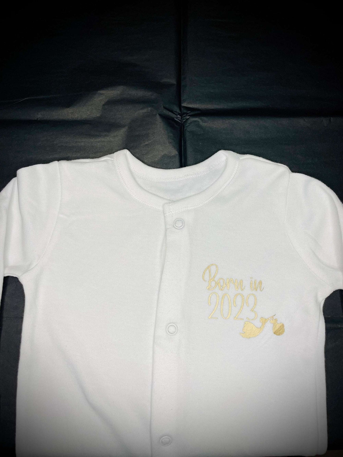 Born in 2024 Baby Grow - Firtina Creations