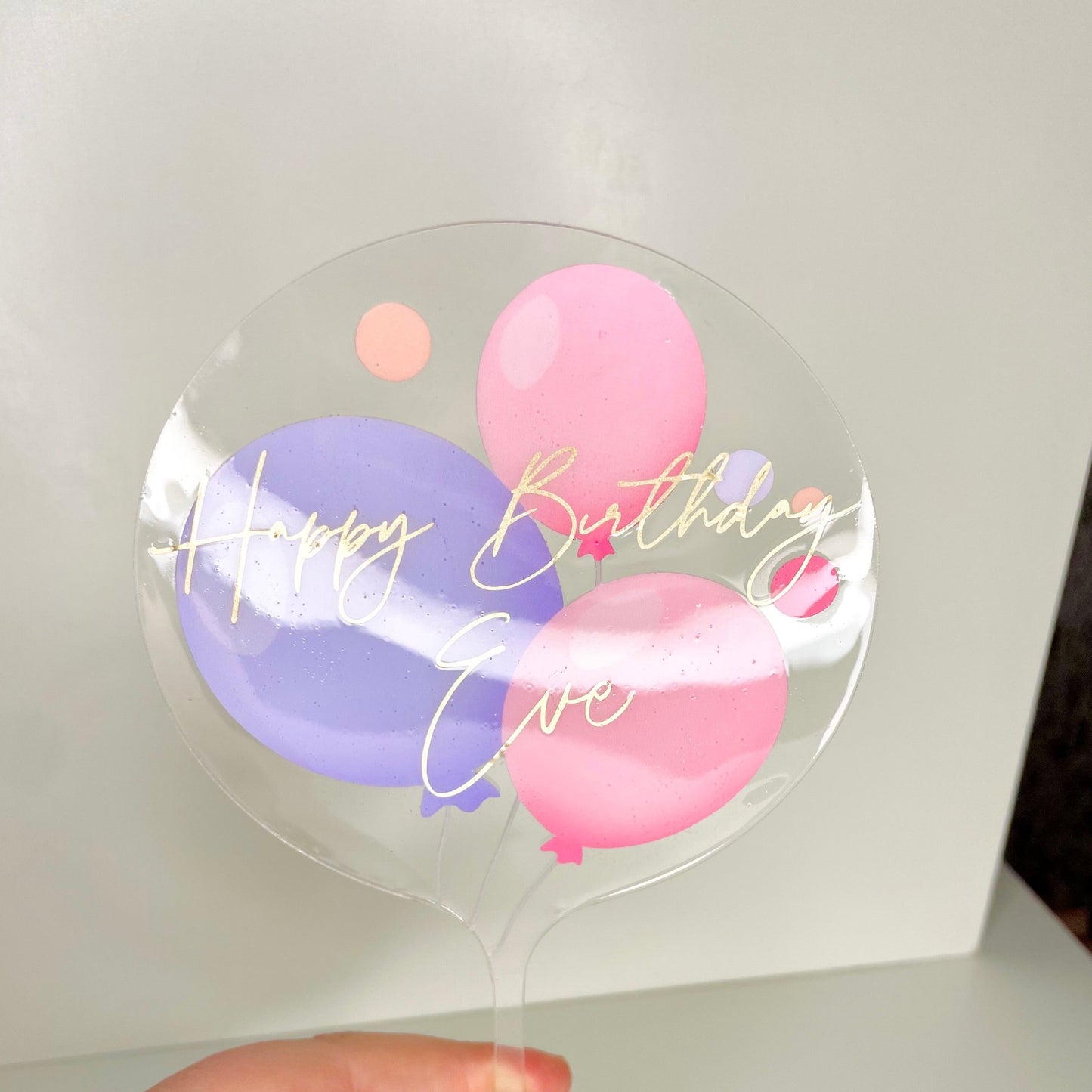 Happy Birthday Personalised Cake Topper
