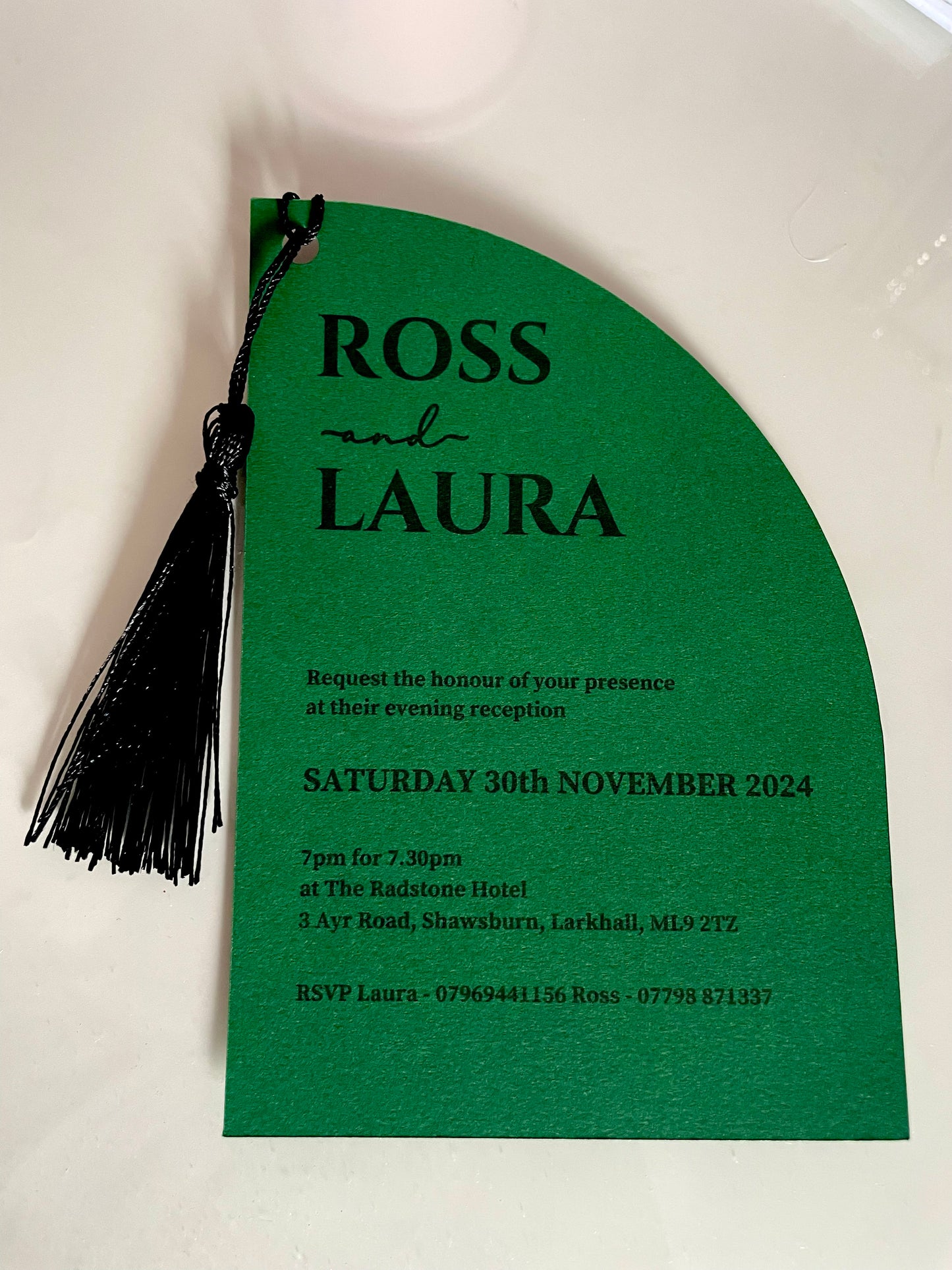 Curve Wedding Invitation Suite - SAMPLE ONLY