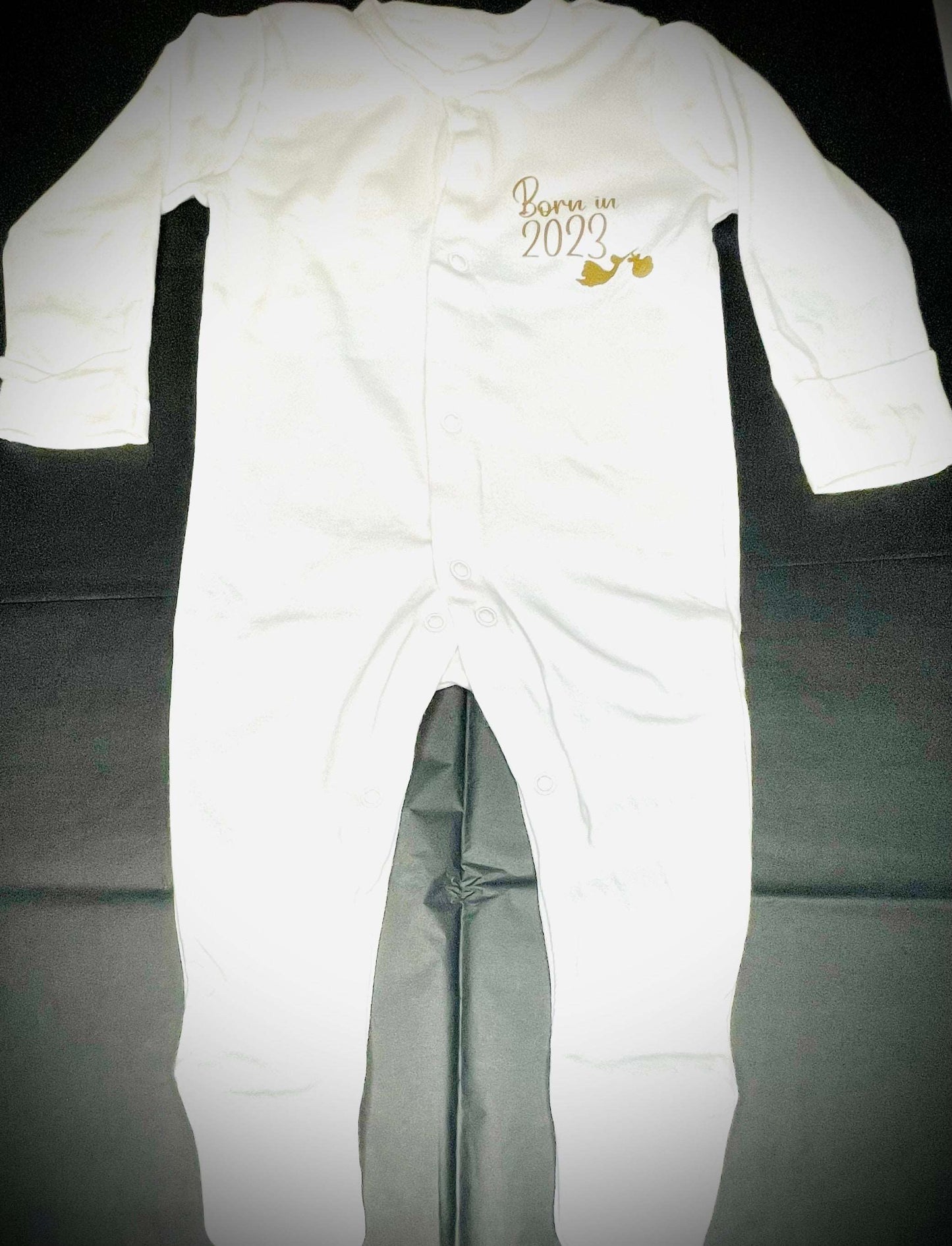 Born in 2024 Baby Grow - Firtina Creations
