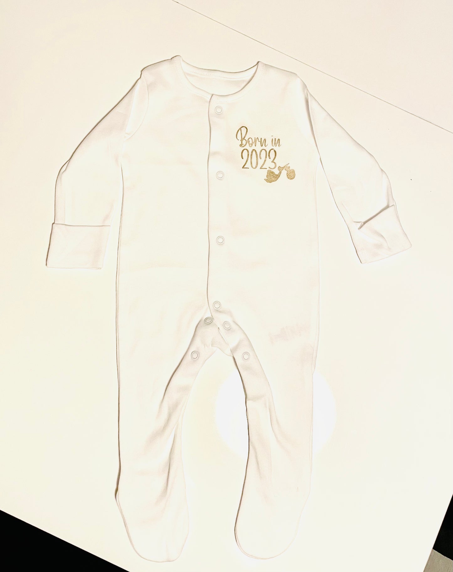 Born in 2024 Baby Grow - Firtina Creations
