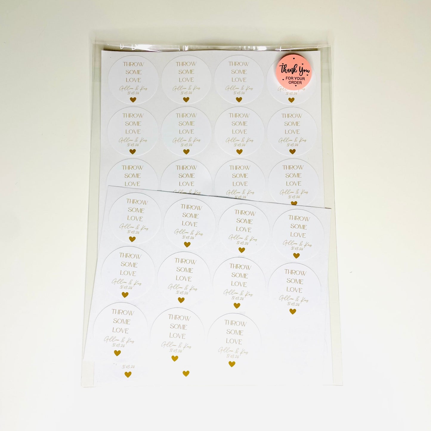 Confetti Bag Stickers