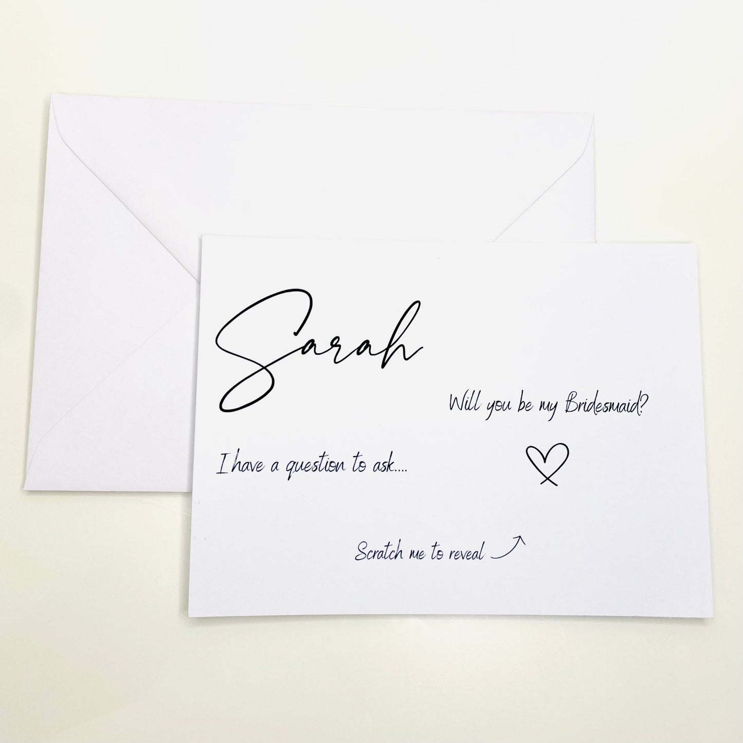 Pop the Question Bridal Party Card