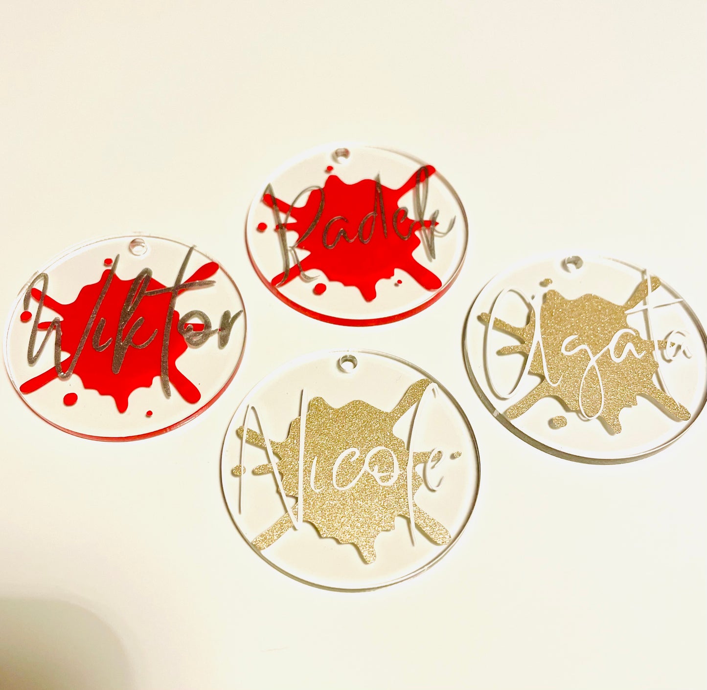 Acrylic Name Keychains - Personalised - Firtina Creations