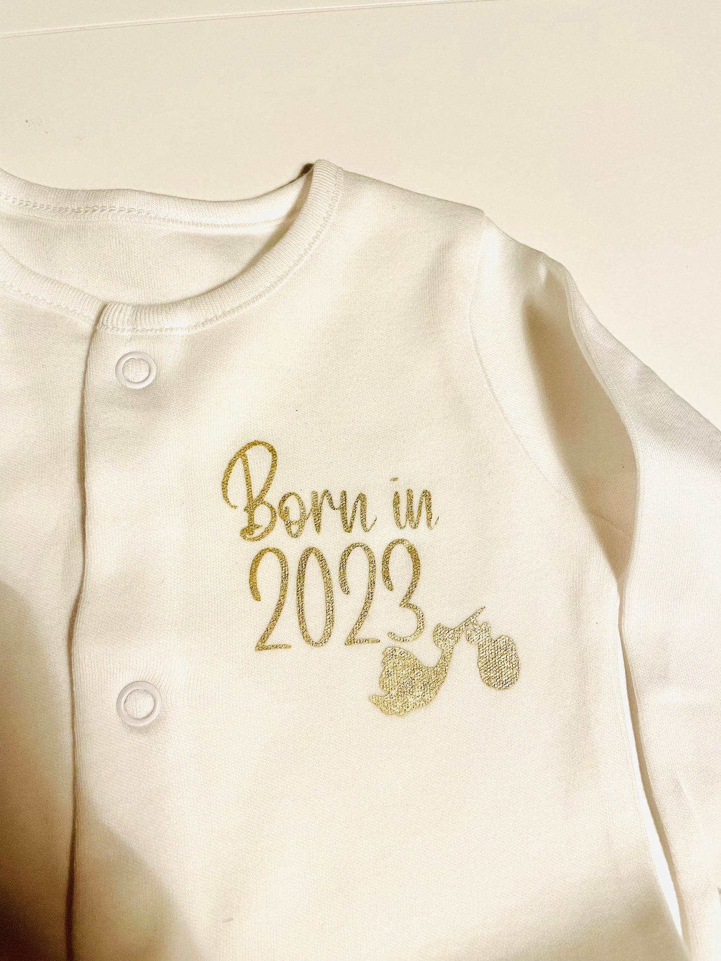 Born in 2024 Baby Grow - Firtina Creations