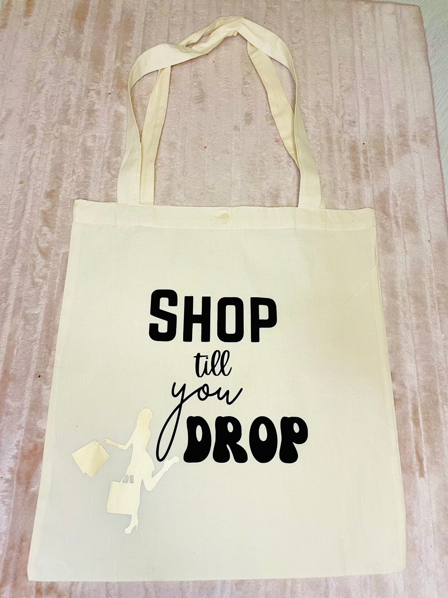 Shop Till You Drop Canvas Tote Bag - Firtina Creations