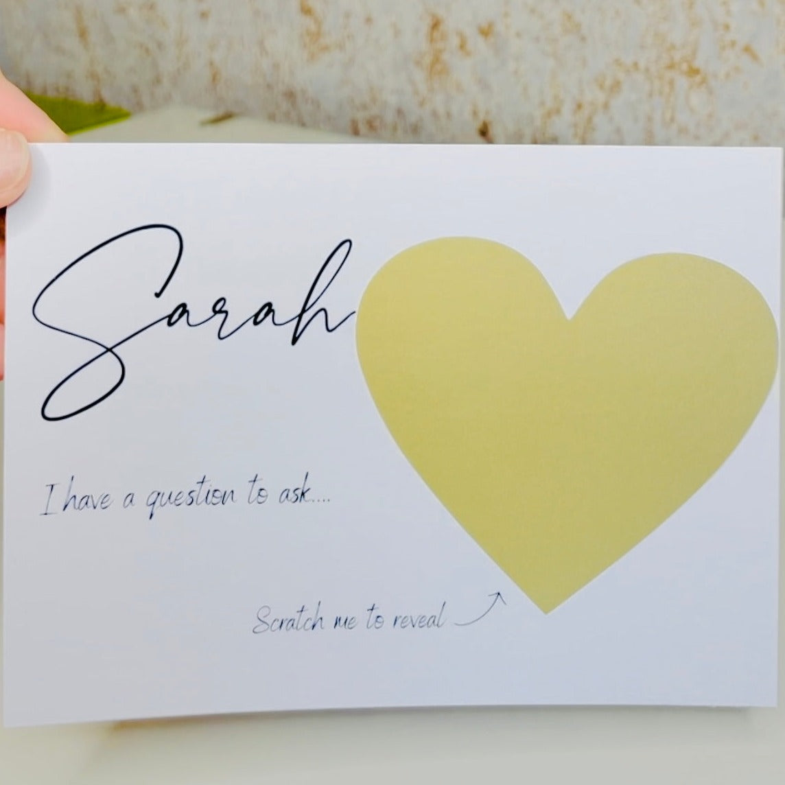 Will you be my .... Wedding Party Scratch Card