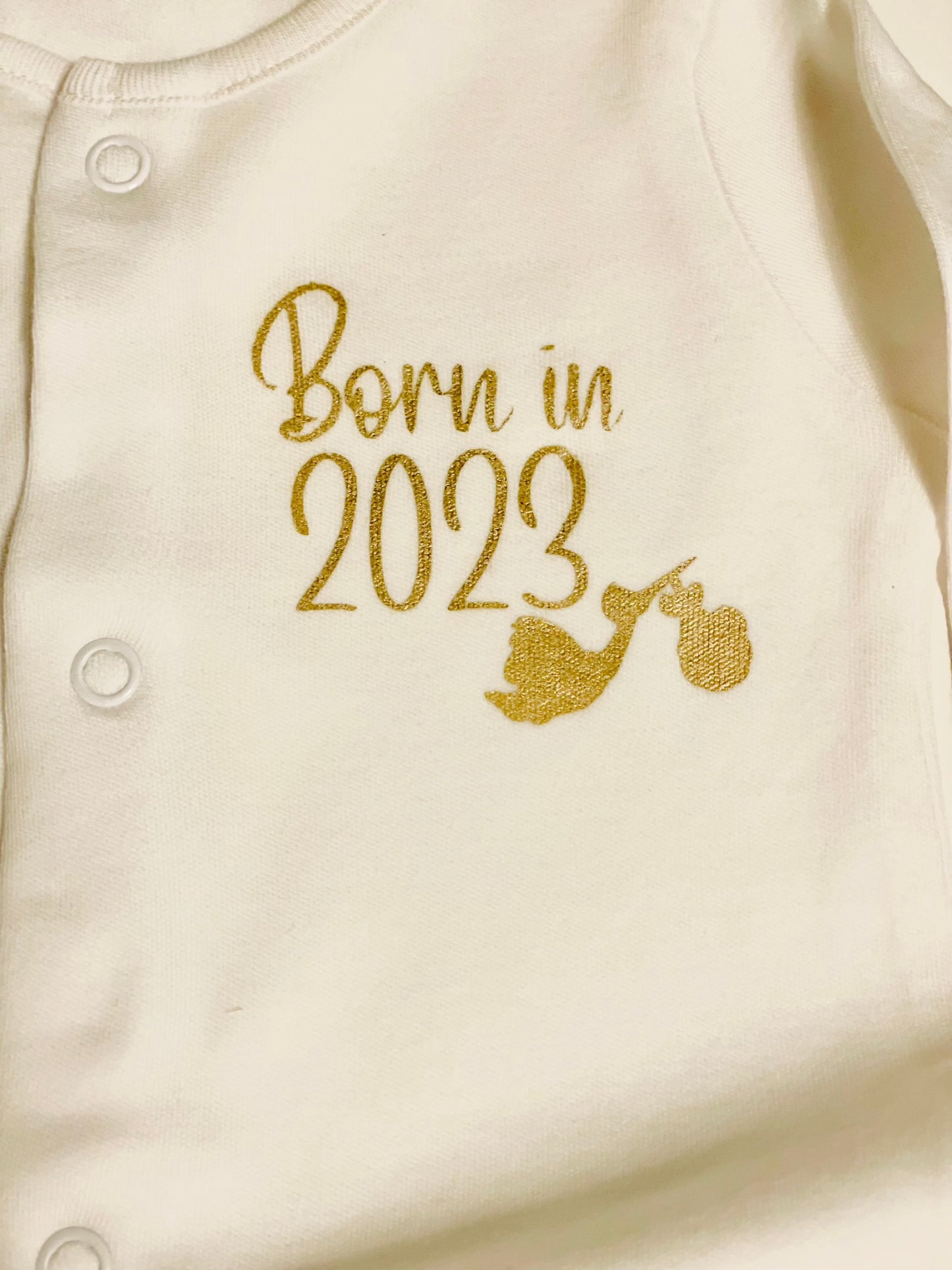 Born in 2024 Baby Grow - Firtina Creations