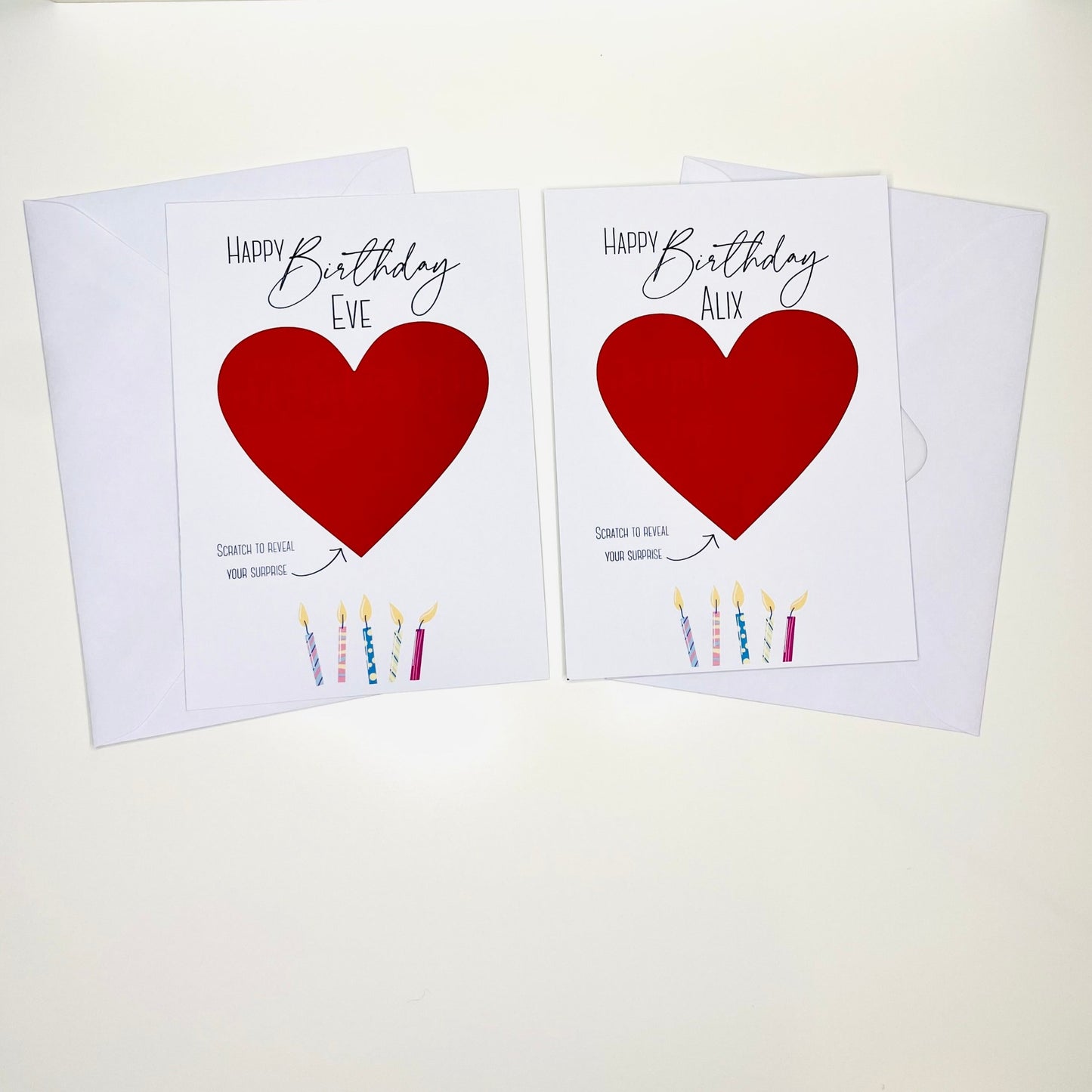 Personalised Birthday Scratch Cards