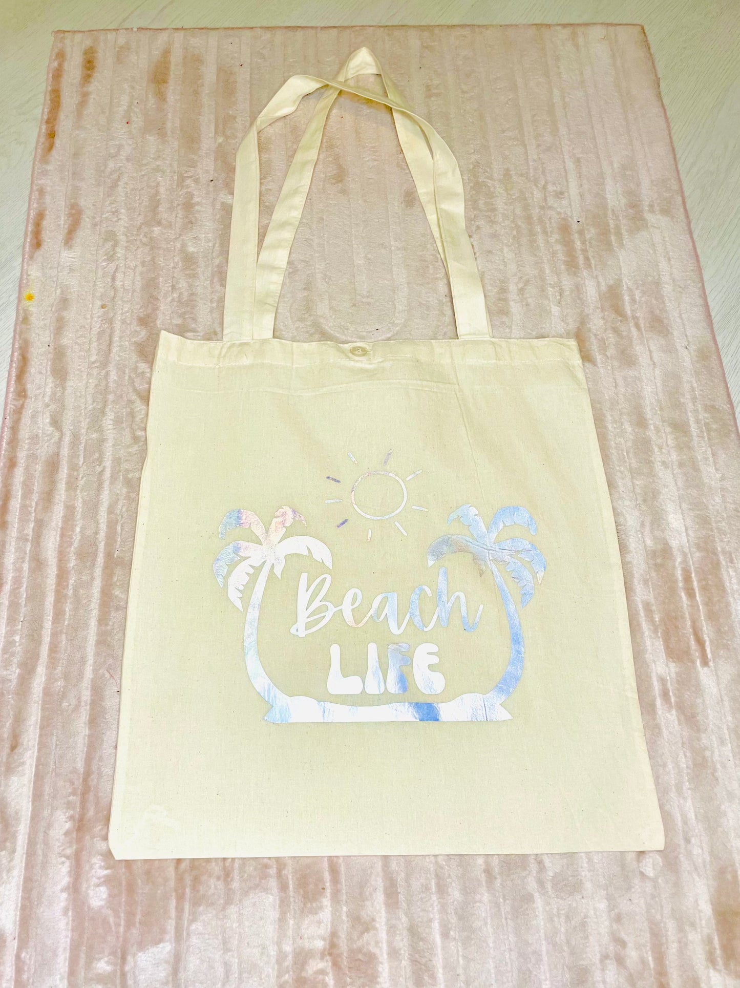 Beach Life Canvas Tote Bag - Firtina Creations