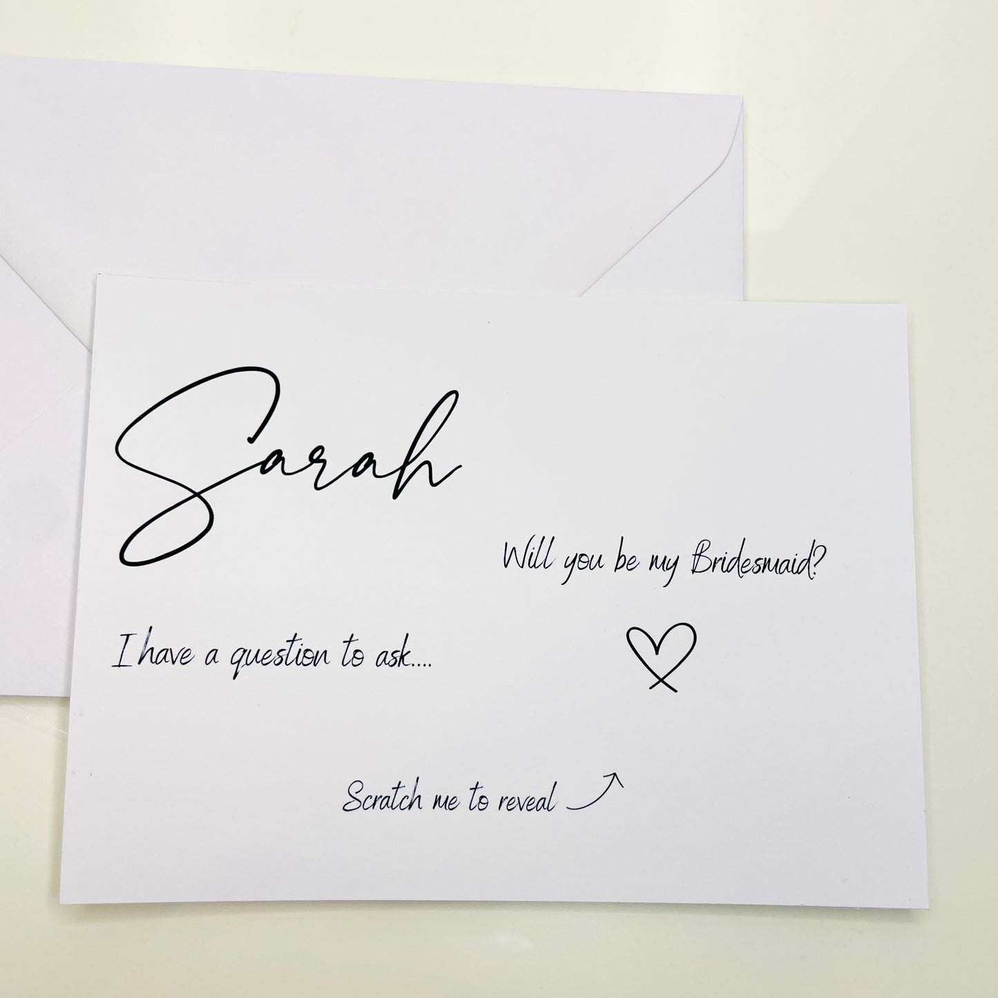 Bridal Party Scratch Card