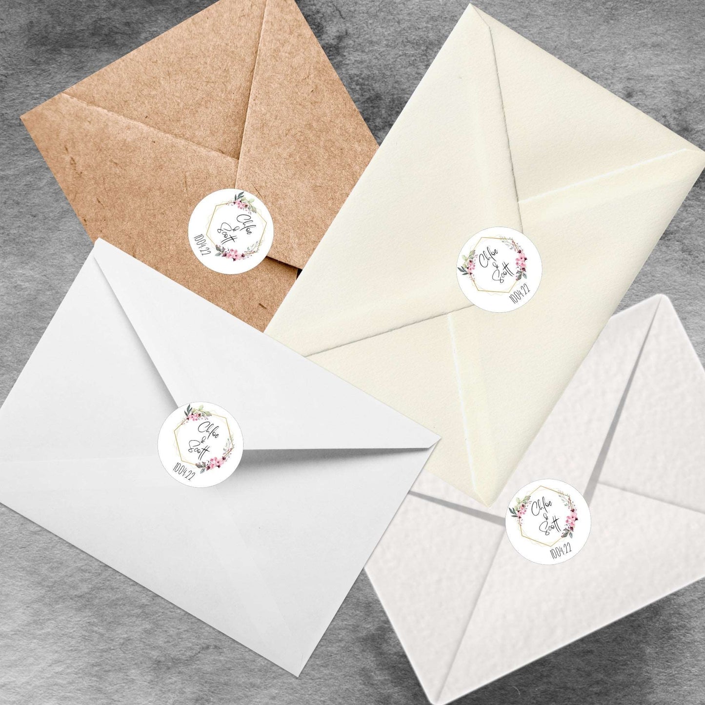 Floral Wedding Invitation Set & Individuals - Firtina Creations