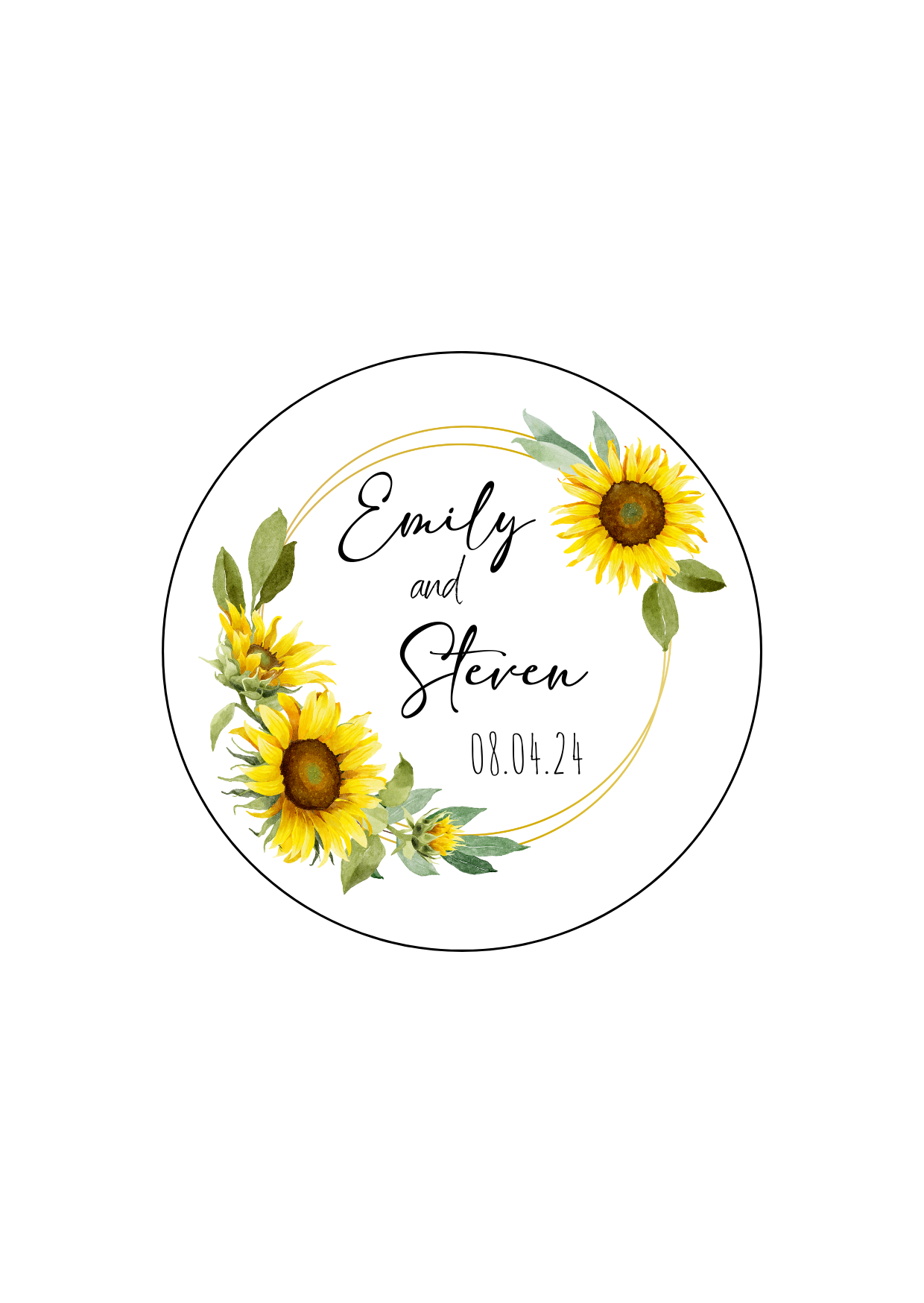 Sunflower Wedding Invitation Suite - SAMPLE ONLY