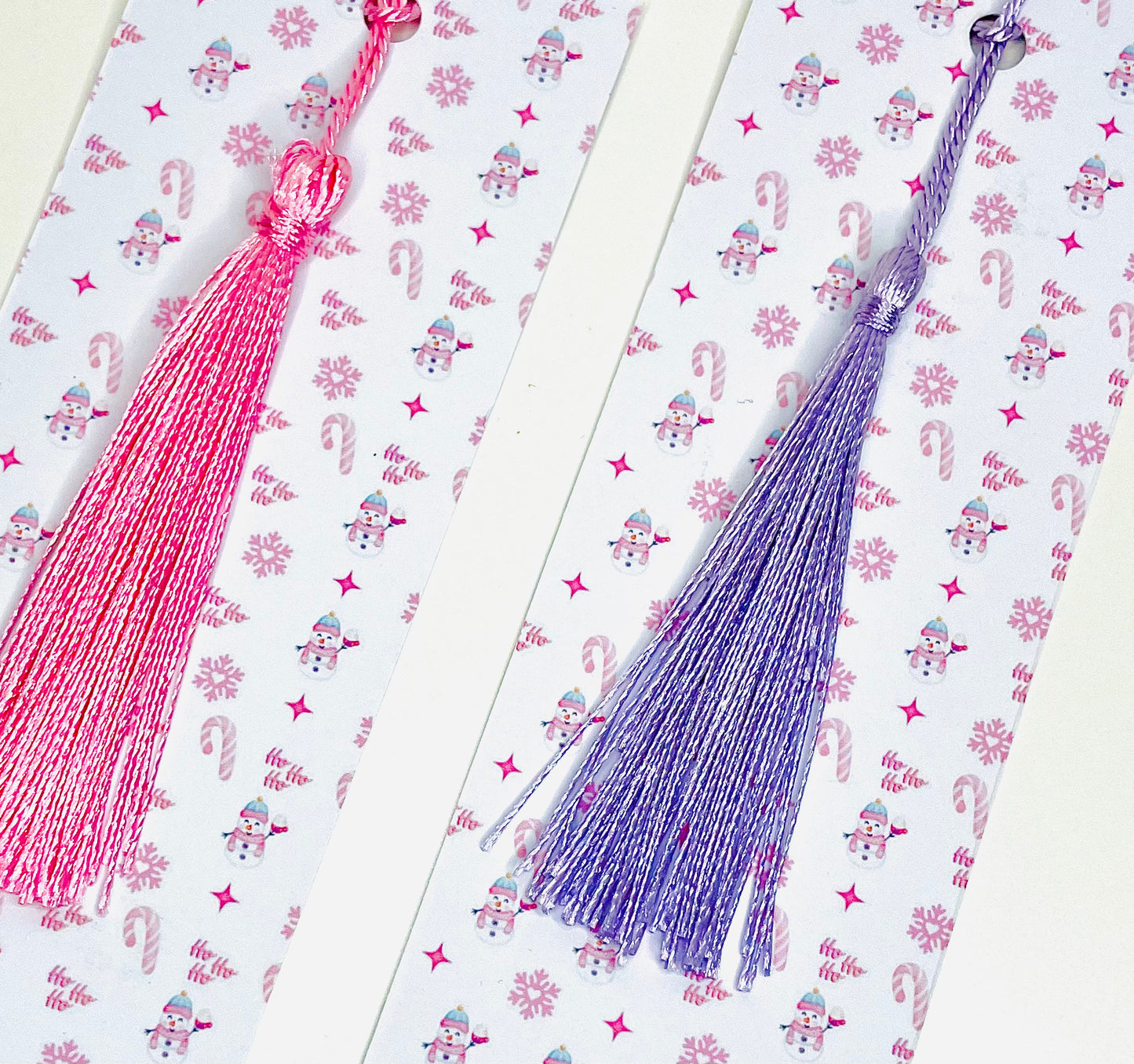 Pink or Lilac Christmas Bookmark - Firtina Creations