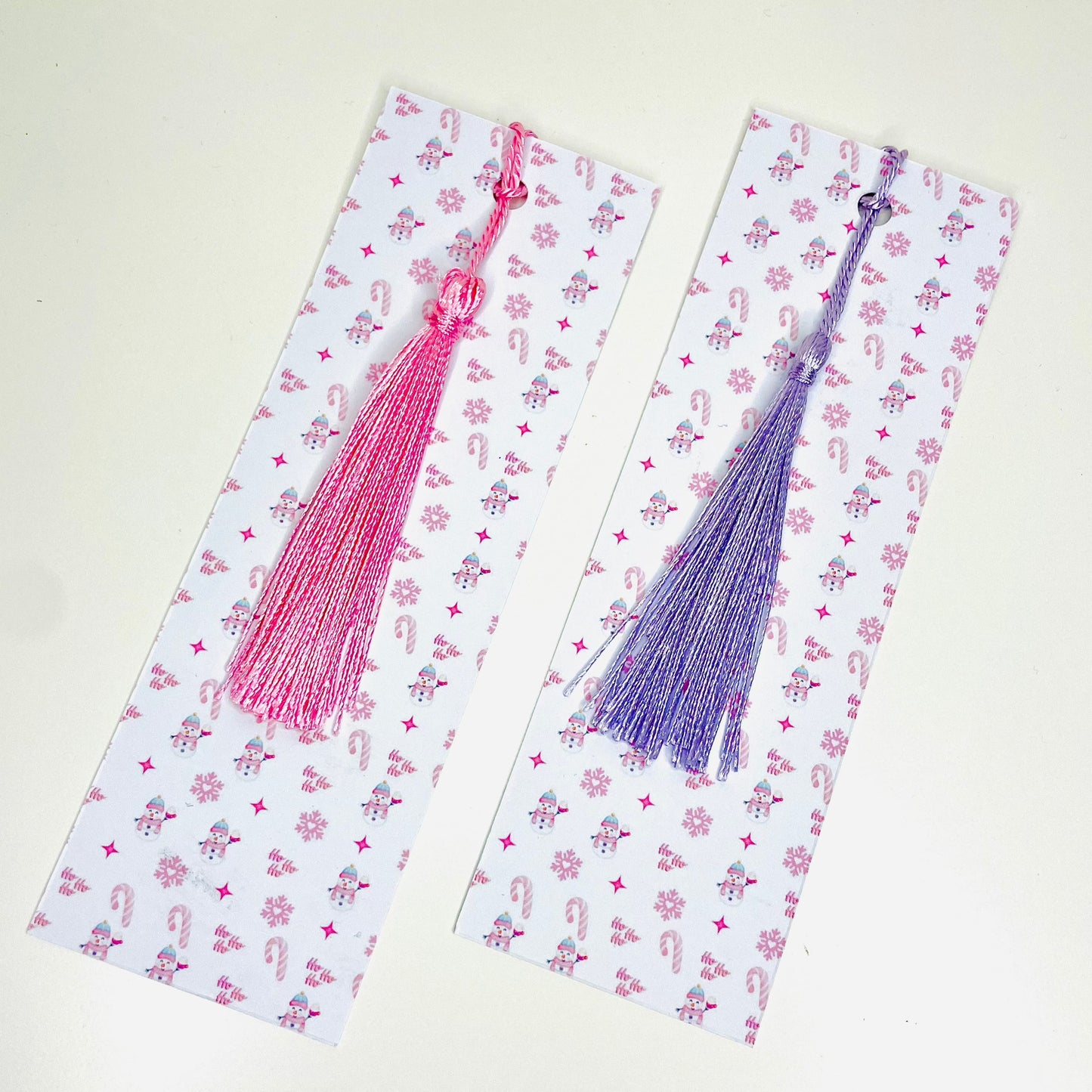 Pink or Lilac Christmas Bookmark - Firtina Creations