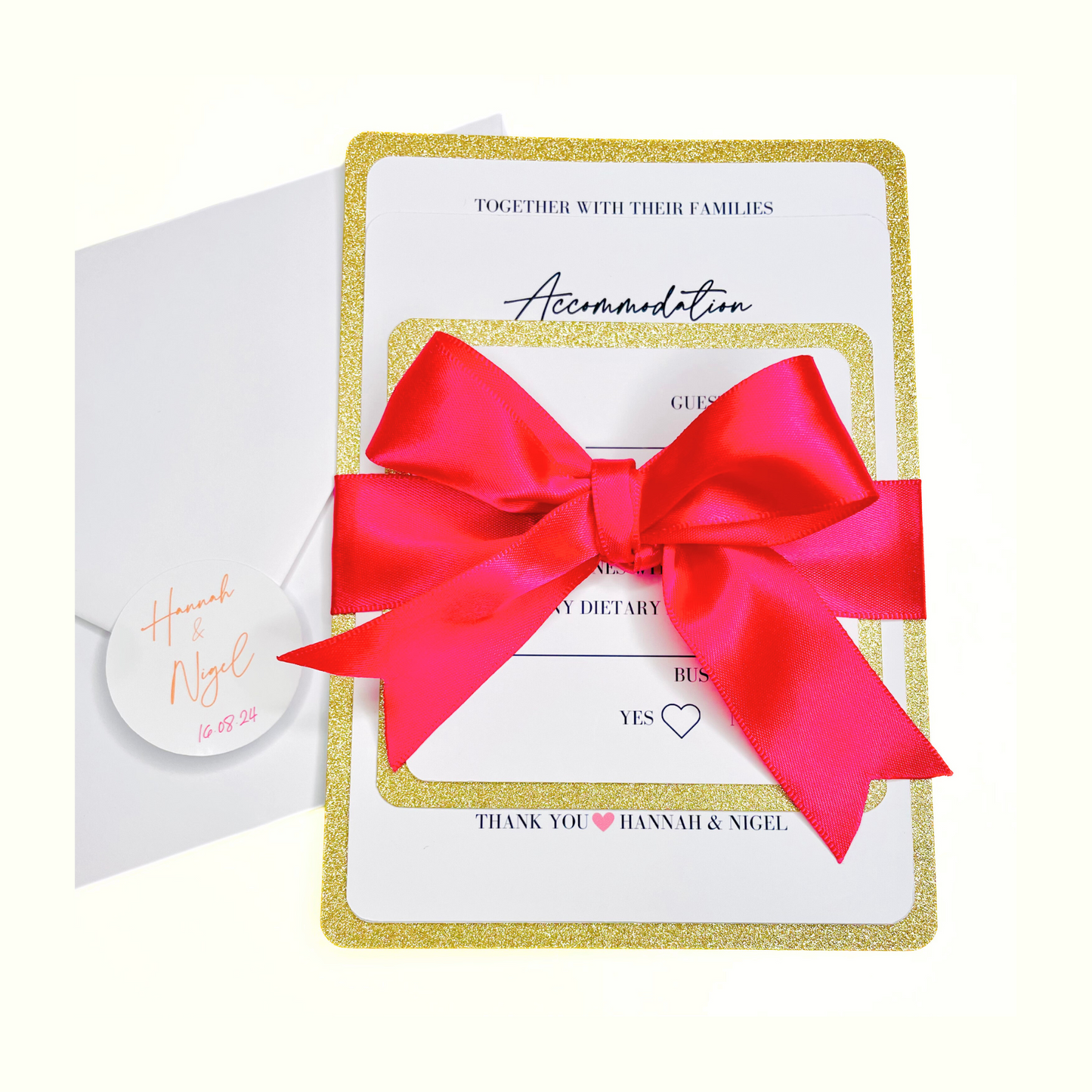 Lively Wedding Invitation Suite - SAMPLE ONLY