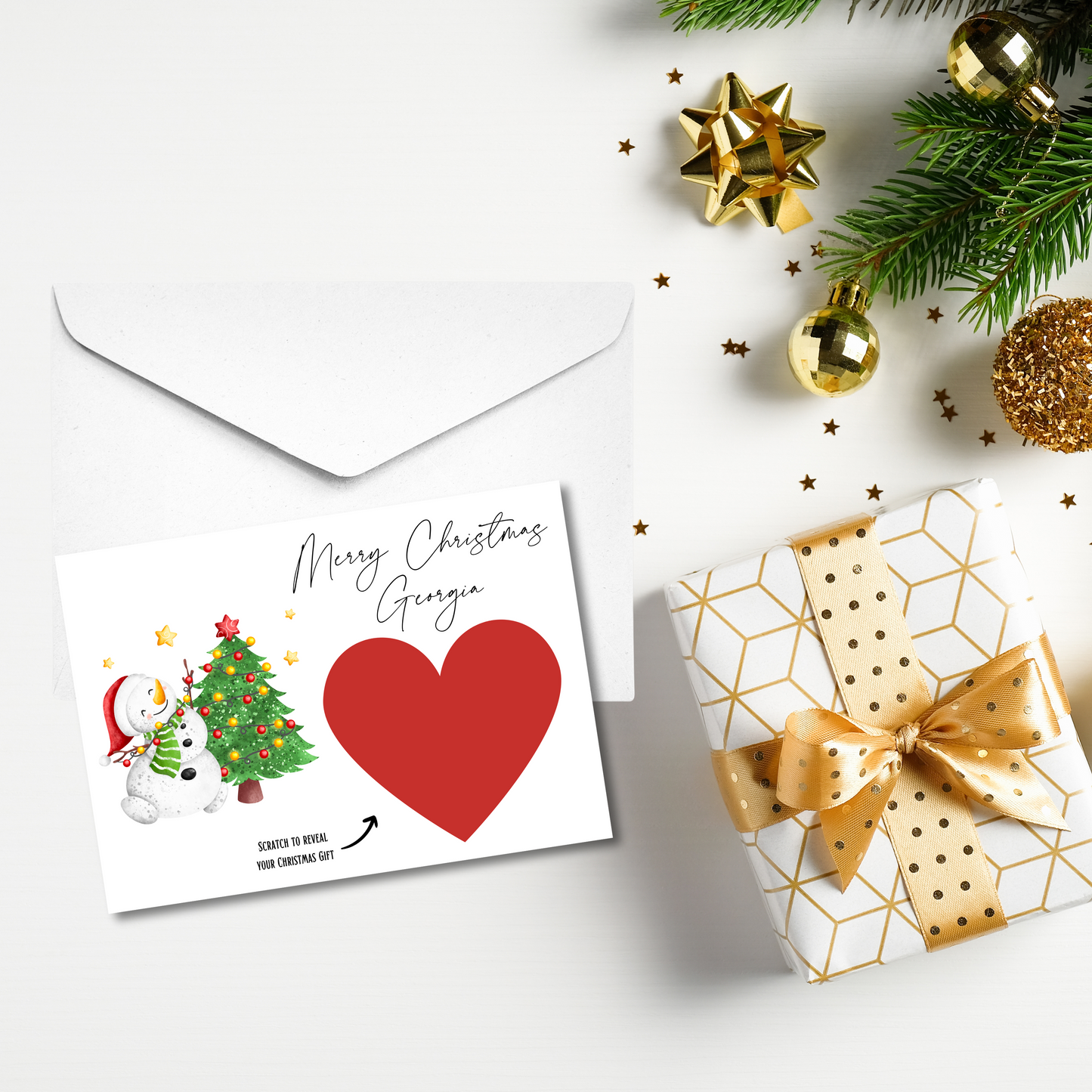 Christmas Scratch Cards - Personalised - Firtina Creations