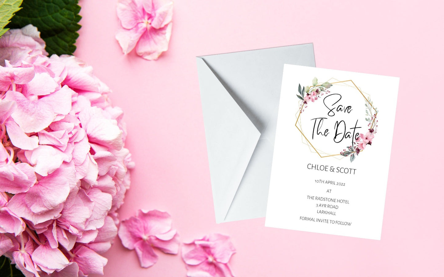 Floral Wedding Invitation Set & Individuals - Firtina Creations