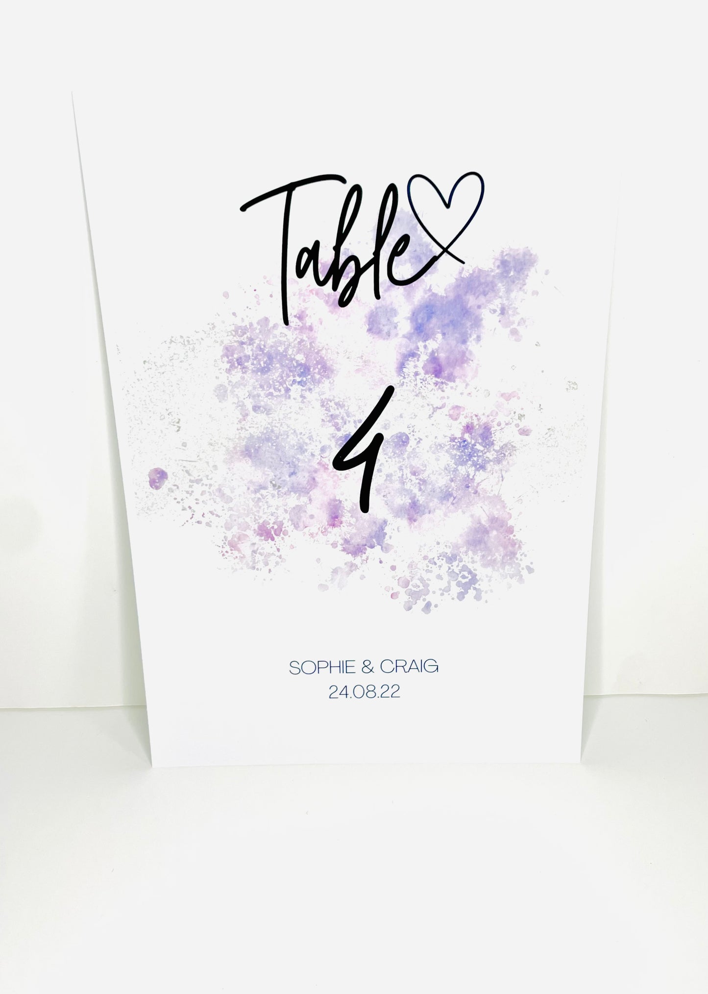 Wedding Reception Table Numbers/ Guestbook Sign