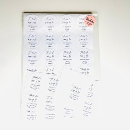Personalised Candy Cart Stickers