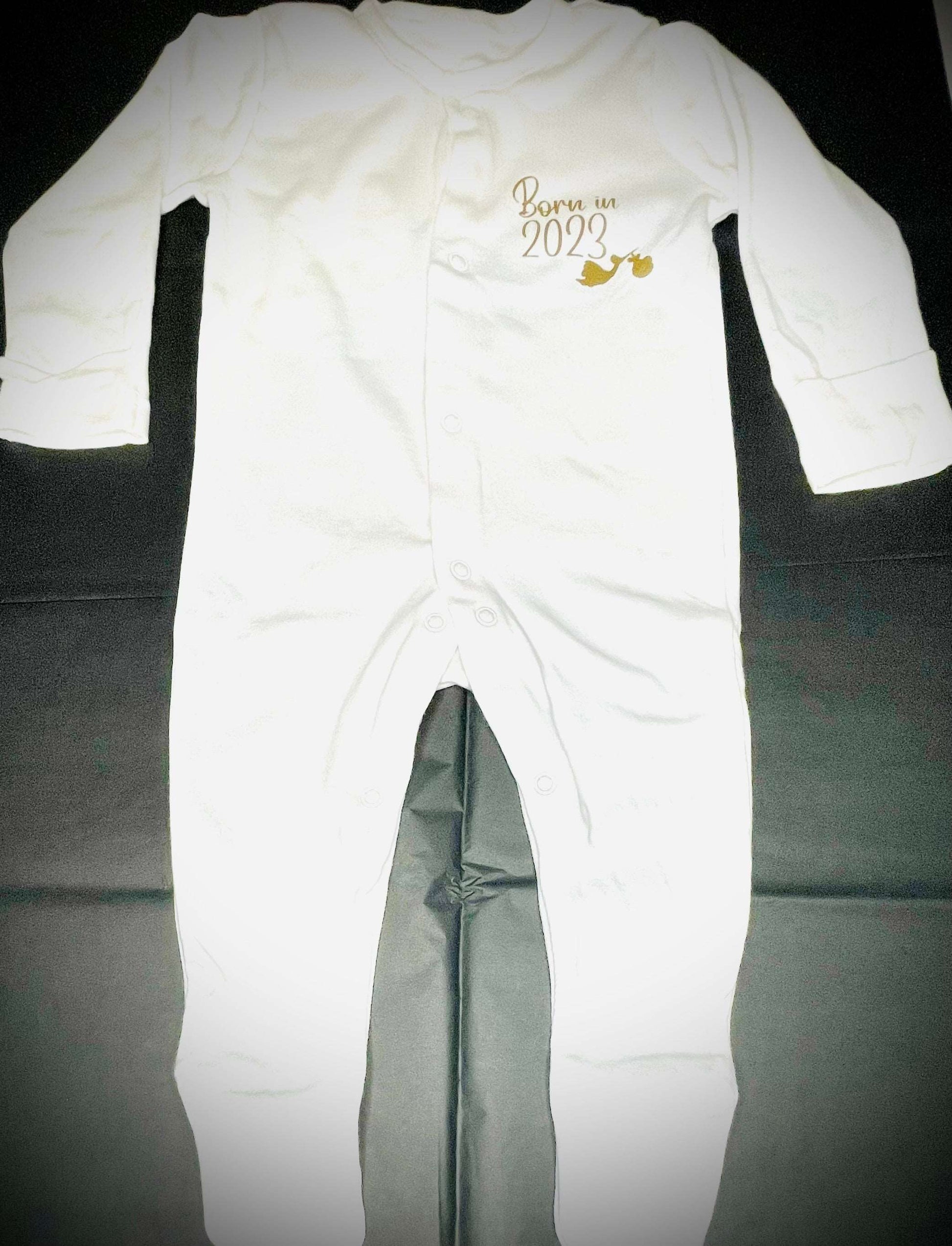 Born in 2024 Baby Grow - Firtina Creations