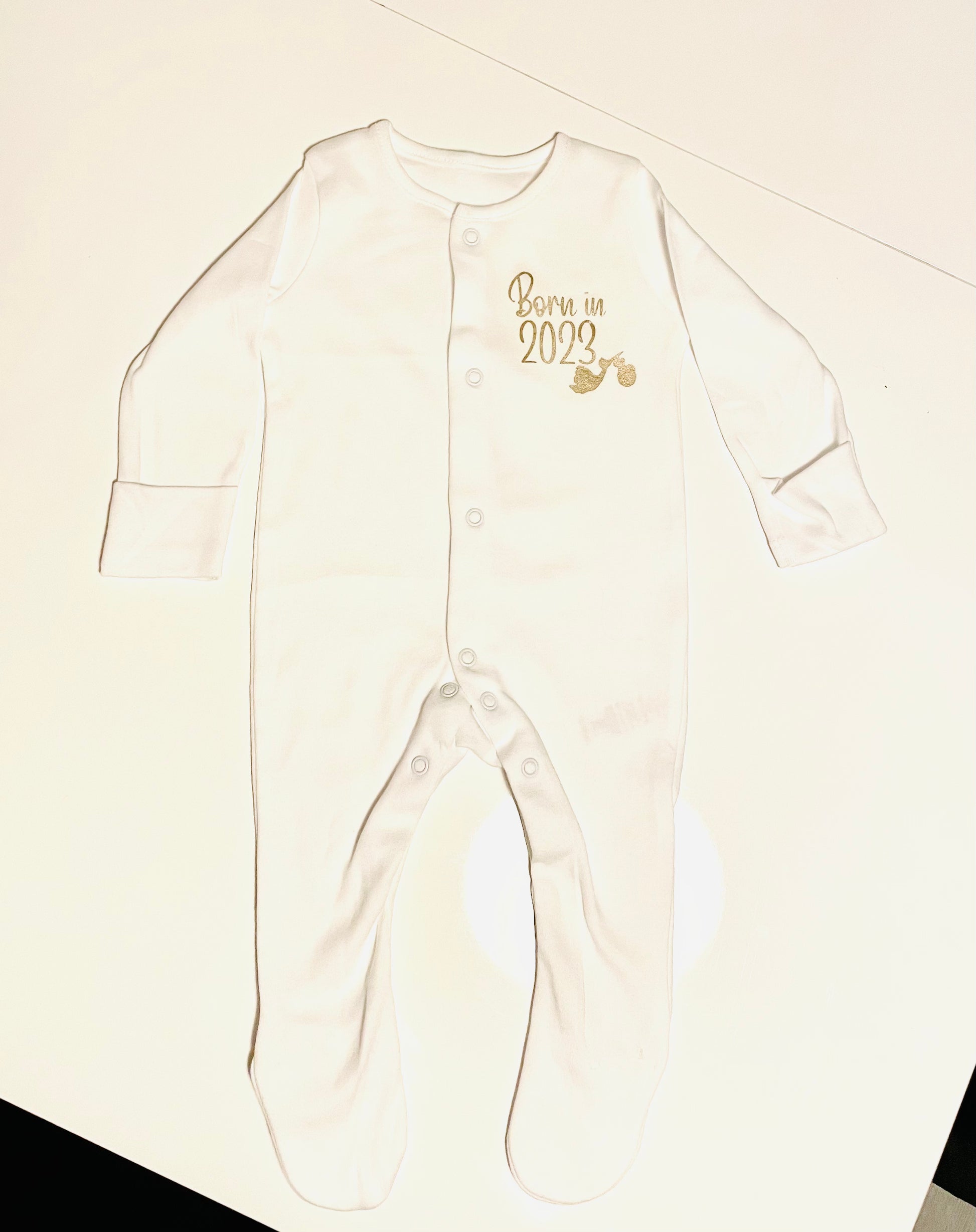 Born in 2024 Baby Grow - Firtina Creations