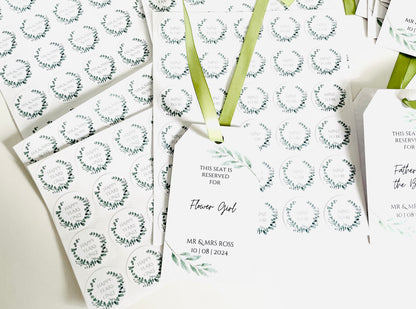 Wedding Seating Reservation Tags