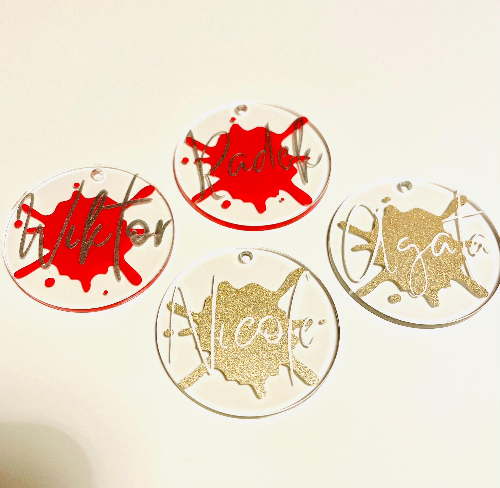 Acrylic Name Keychains - Personalised - Firtina Creations