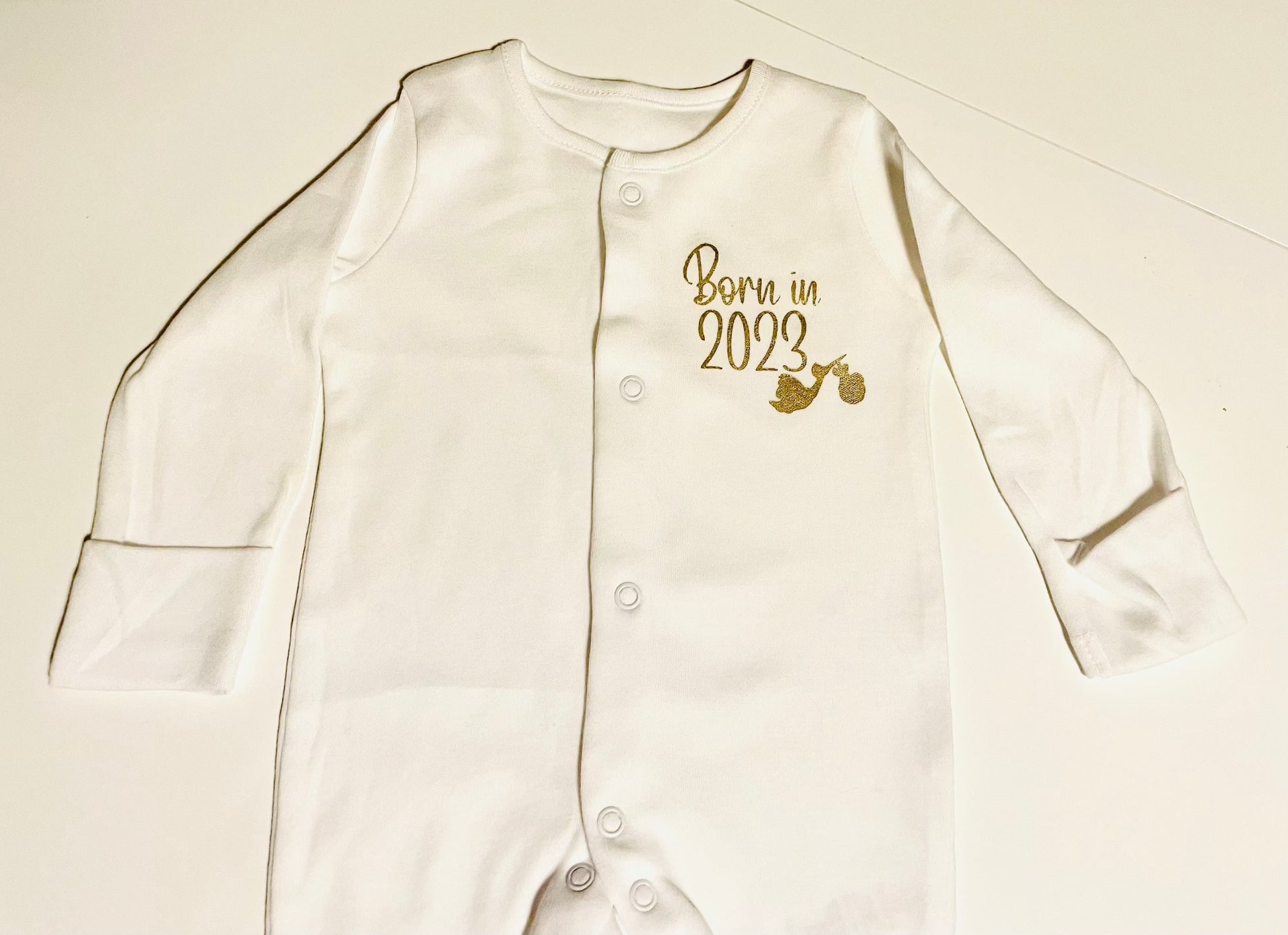 Born in 2024 Baby Grow - Firtina Creations
