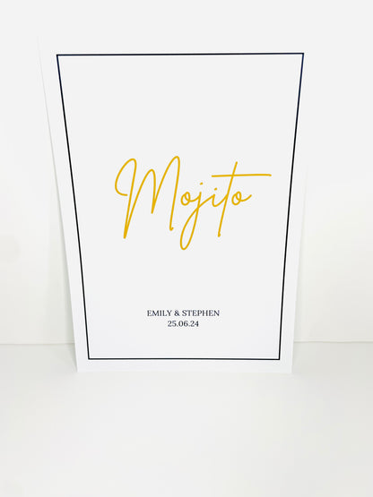 Wedding Reception Table Numbers/ Guestbook Sign