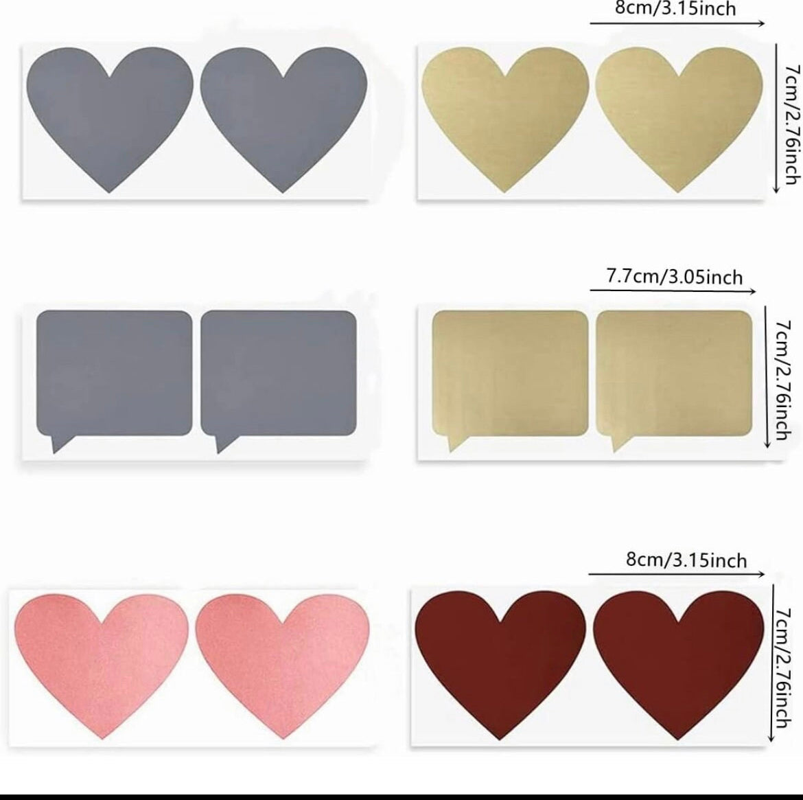 Scratch off Panel Colour Choices