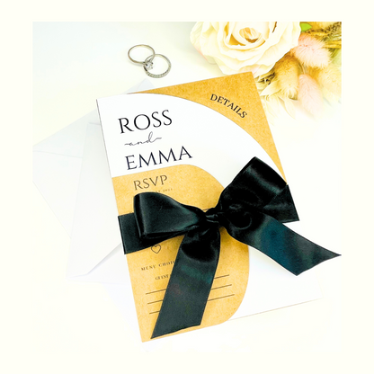 Curve Wedding Invitation Suite - SAMPLE ONLY
