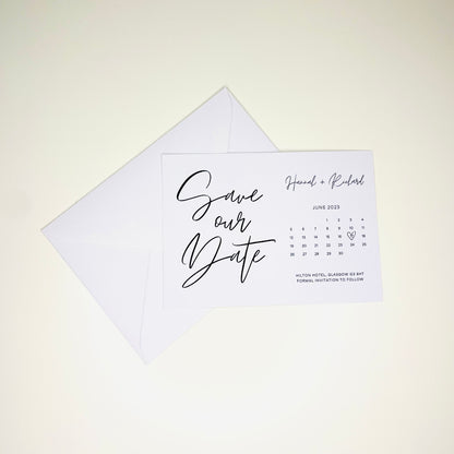 Calendar Style Save the Dates