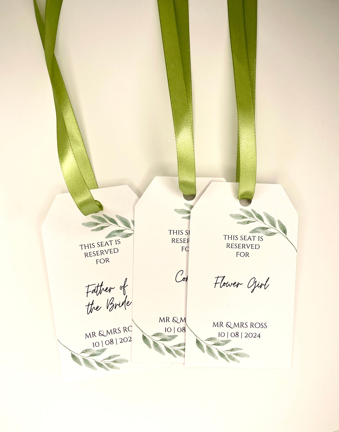 Wedding Seating Reservation Tags