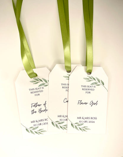 Wedding Seating Reservation Tags