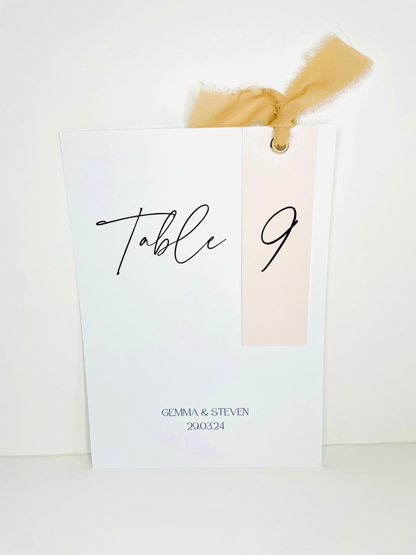 Wedding Reception Table Numbers/ Guestbook Sign