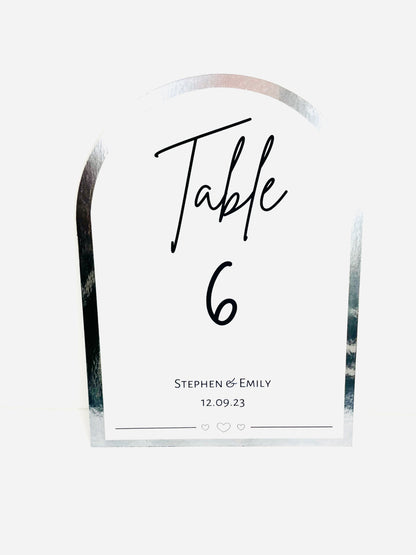Wedding Reception Table Numbers/ Guestbook Sign