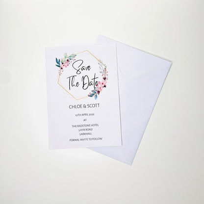 Floral Wedding Invitation Set & Individuals - Firtina Creations