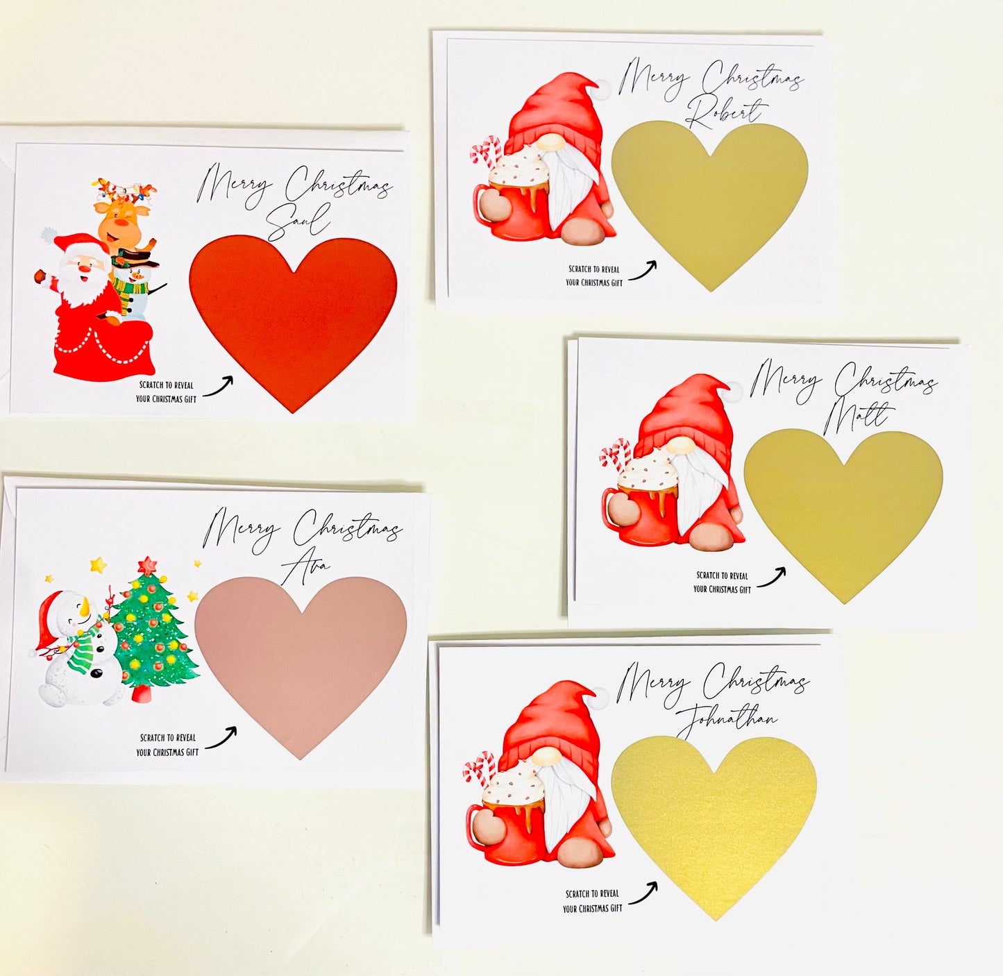 Christmas Scratch Cards - Personalised