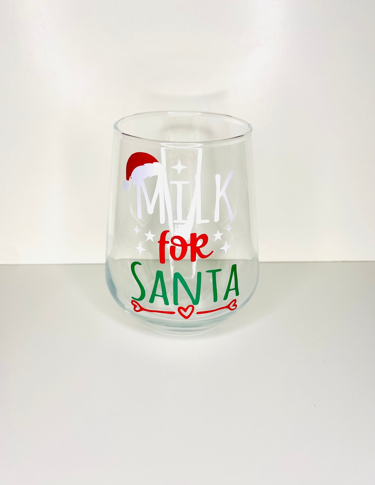 Milk for Santa Glass Tumber - Firtina Creations