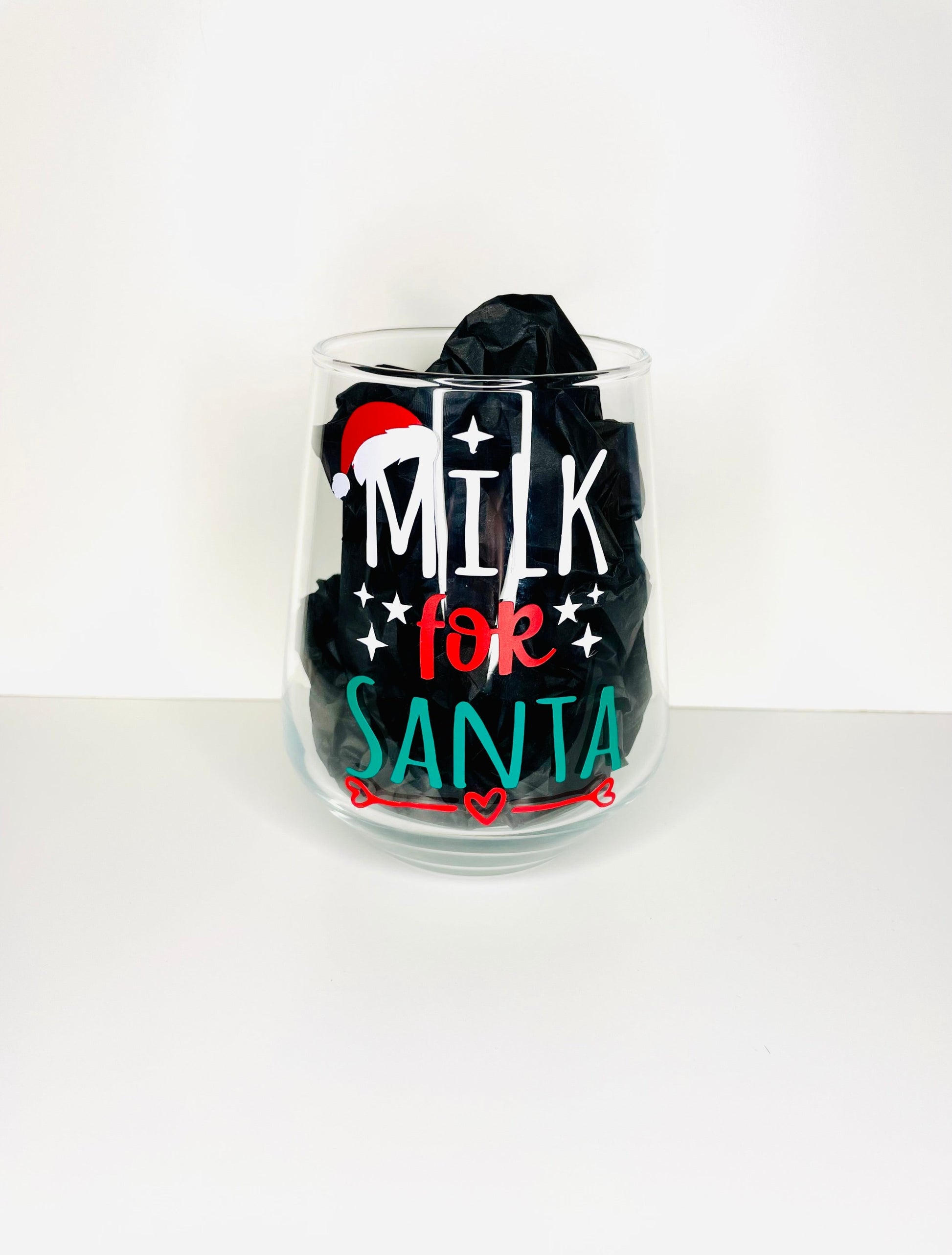 Milk for Santa Glass Tumber - Firtina Creations