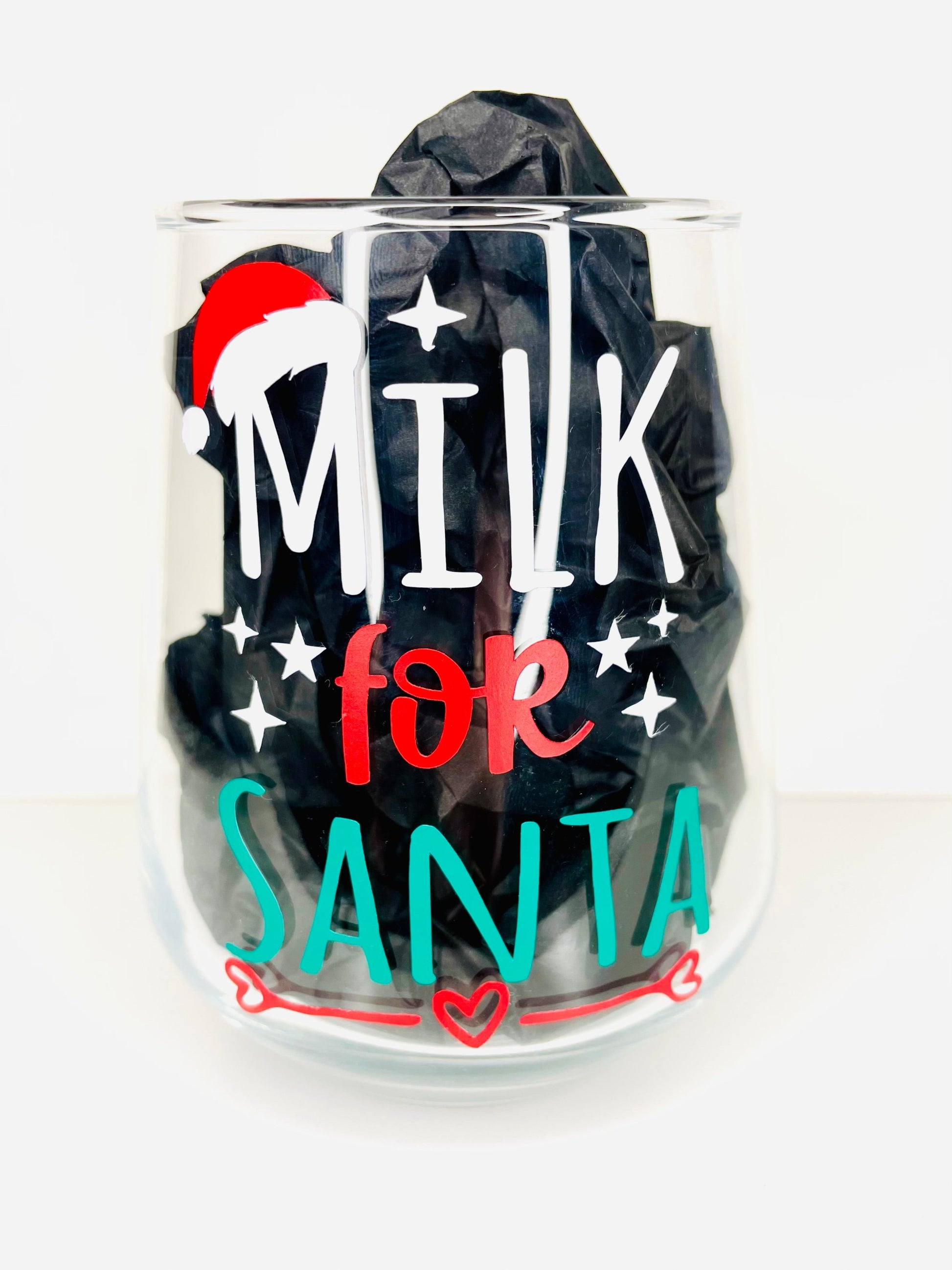 Milk for Santa Glass Tumber - Firtina Creations