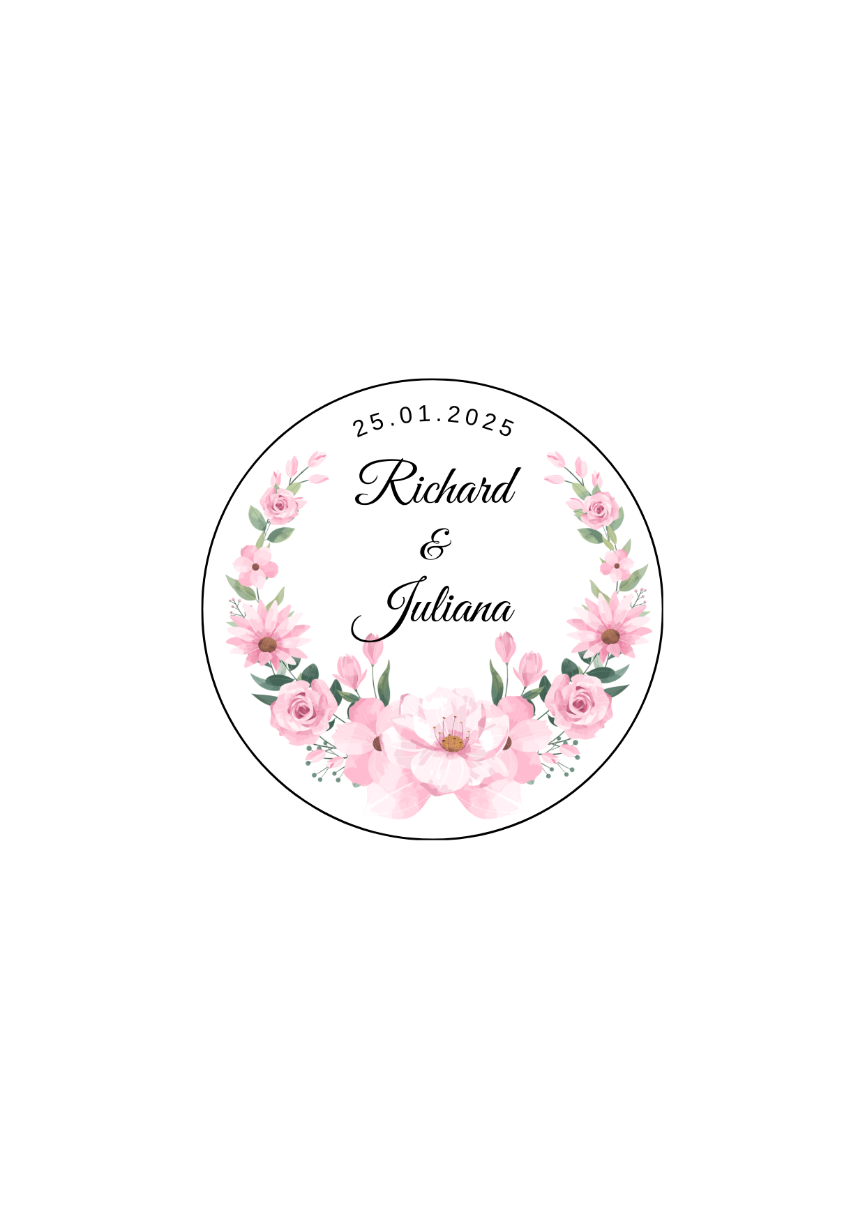 Rose Wedding Invitation Suite - SAMPLE ONLY