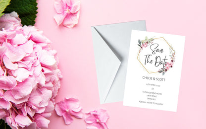 Floral Wedding Invitation Set & Individuals - Firtina Creations
