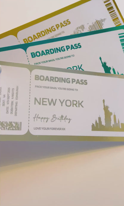 Personalised Event/Holiday Ticket