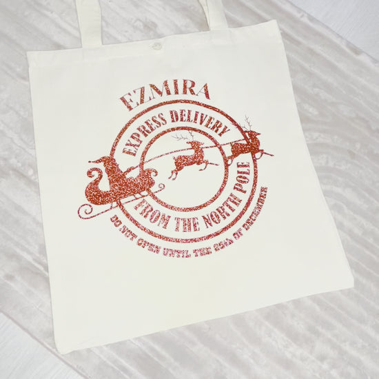 Kids Personalised Christmas Bag