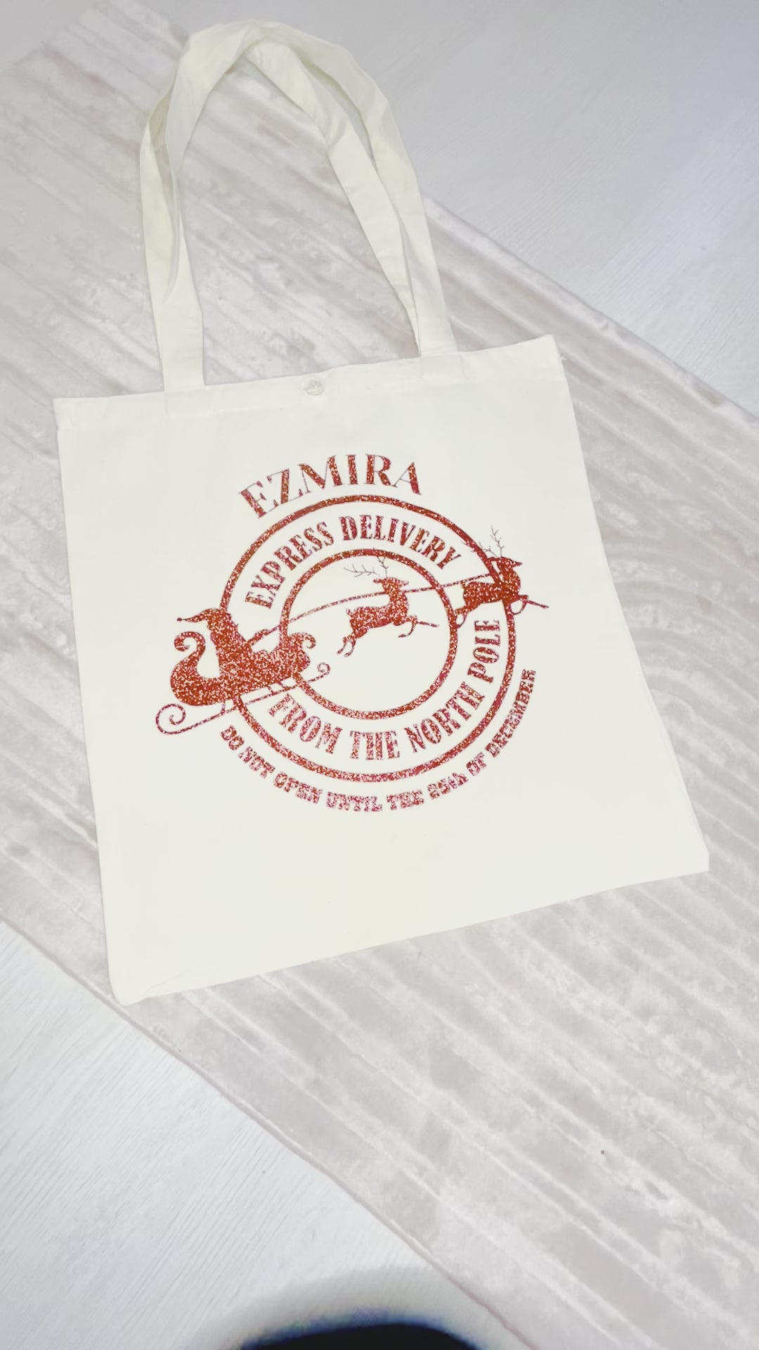Kids Personalised Christmas Bag