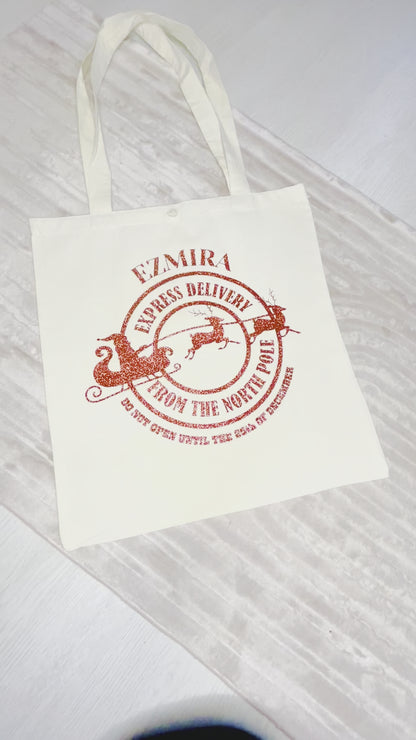 Kids Personalised Christmas Bag